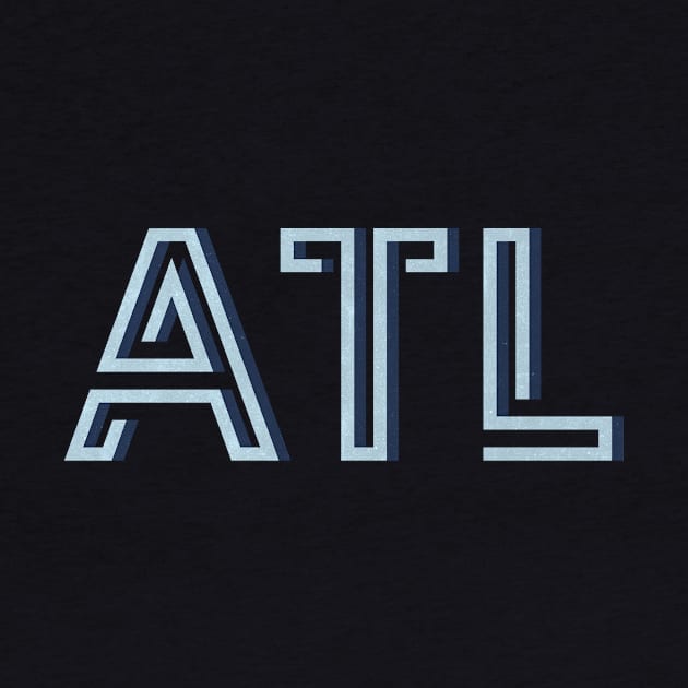 Atlanta Georgia Typography ATL by tonylonder